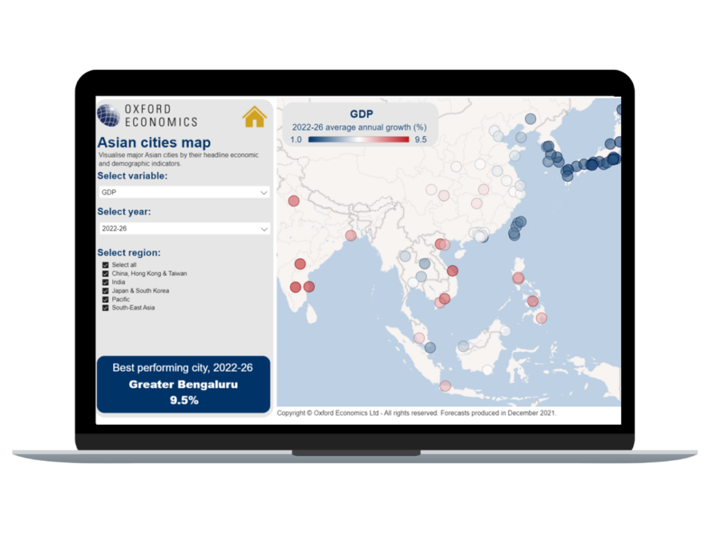 Asian Cities and Regional Forecasts - coverage