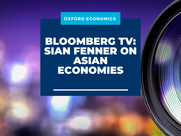 Bloomberg TV: Sian Fenner on Asian economies