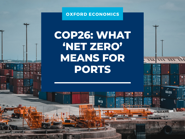 COP26: What ‘net zero’ means for ports