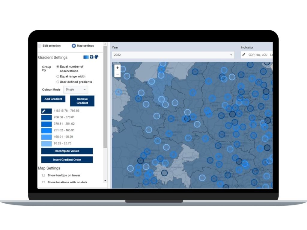 China Cities and Regional Forecasts databank