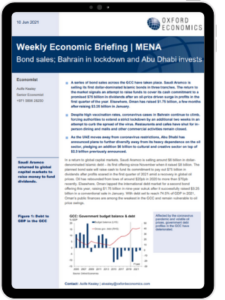 Bond sales; Bahrain in lockdown and Abu Dhabi invests
