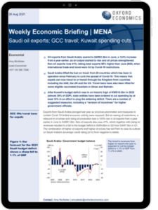  Saudi oil exports; GCC travel; Kuwait spending cuts