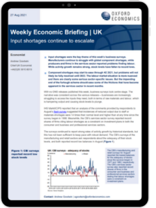 UK | Input shortages continue to escalate