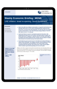  UAE inflation; Israel re-opening; Saudi investment