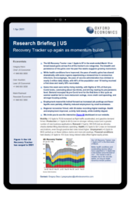 US | Recovery Tracker up again as momentum builds Oxford Economics