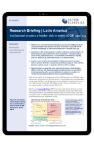 Institutional erosion a hidden risk in event of QE tapering