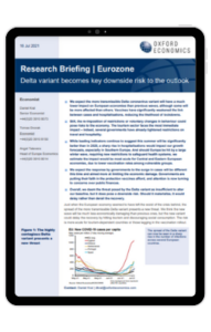 Ipad Frame - Delta variant becomes key downside risk to the outlook