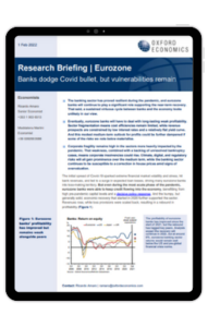Ipad Frame - Eurozone | Banks dodge Covid bullet, but vulnerabilities remain