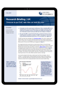 United Kingdom | Omicron to put BoE rate hike on hold for now
