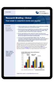 Global | Real estate to outperform bonds and equities