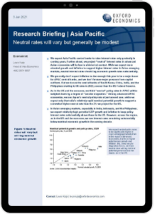 The cover of our research briefing titled neutral rates will vary but generally be modest