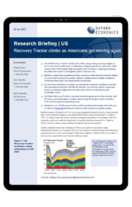 Recovery Tracker climbs as Americans get moving again - iPad