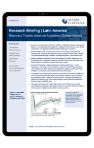 Recovery Tracker slows on Argentine, Chilean travails - iPad