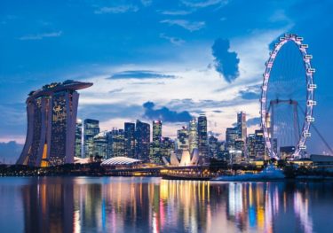 Singapore city skyline