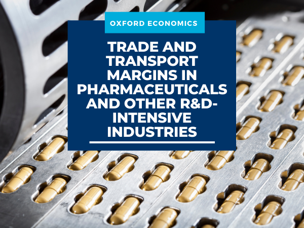 Trade and transport margins in pharmaceuticals and other R&D-intensive industries