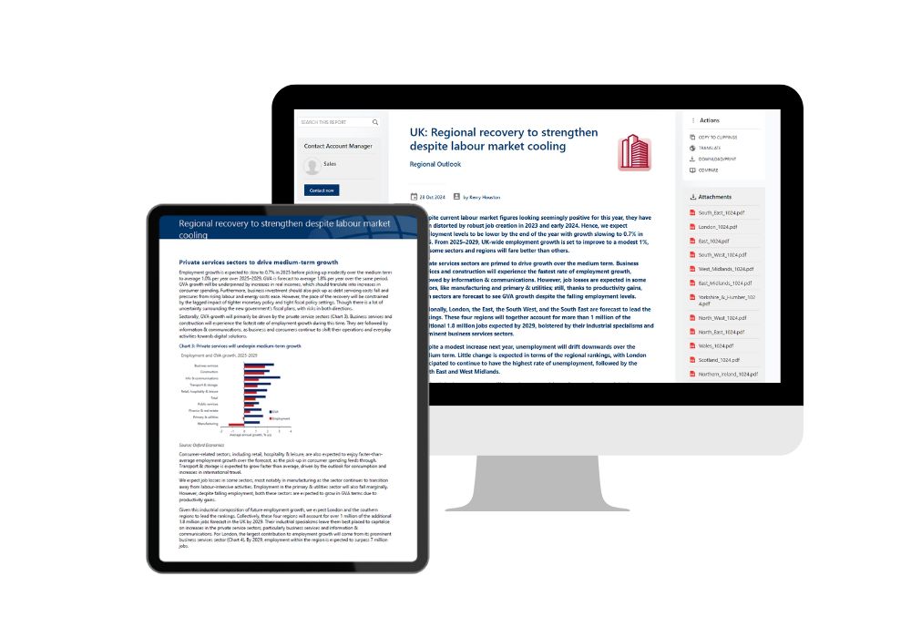 UK regional outlook report
