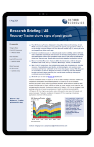 US Recovery Tracker shows signs of peak growth - iPad