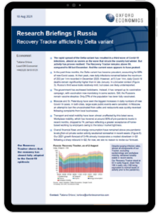 Russia | Recovery Tracker afflicted by Delta variant