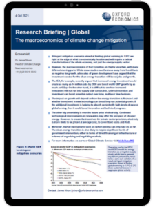 Global | The macroeconomics of climate change mitigation