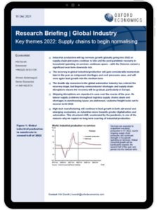 Global | Key themes 2022: Supply chains to begin normalising