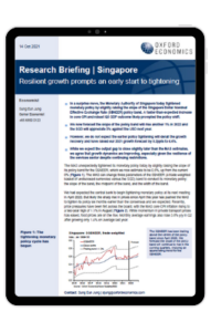 research briefing image for Resilient growth prompts an early start to tightening