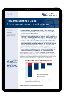 A darker economic scenario from Russia’s war