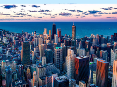 Chicago city skyline