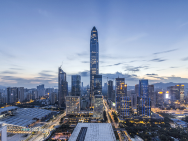 China, Shenzhen skyline