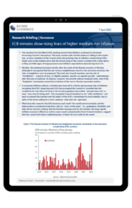 ECB minutes show rising fears of higher medium-run inflation