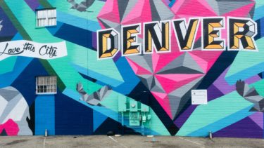 Denver Spray Painted Wall