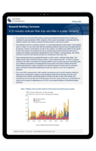 Eurozone: ECB minutes indicate that July rate hike is a near-certainty