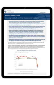 Sovereign default won't be Russia's only headache