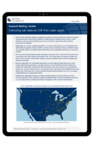 Estimating sub-national GDP from outer space
