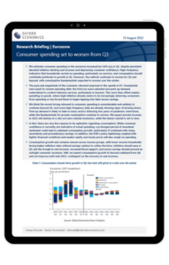 Consumer spending in the eurozone is set to worsen from Q3