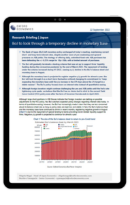 BoJ to look through a temporary decline in monetary base
