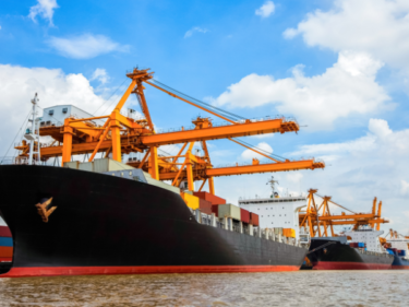 Shipping port in Thailand, Asia