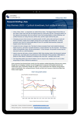 Asia Key themes 2023 – Cyclical slowdown, but resilient structure