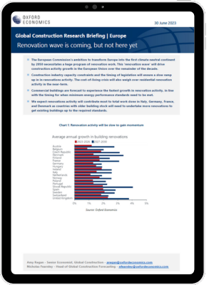 Renovation wave is coming in Europe, but not here yet