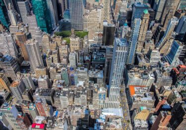 Aerial view of New York
