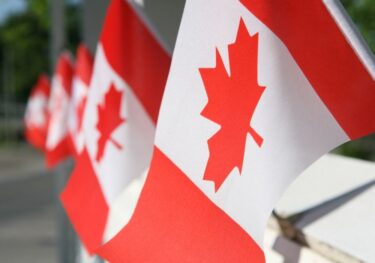 Canada flags